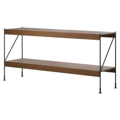 Audo Copenhagen Zet Storage System, H70, black steel - dark stained oak