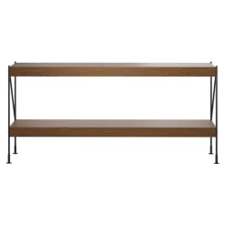 Audo Copenhagen Zet Storage System, H70, black steel - dark stained oak