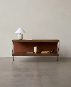 Audo Copenhagen Zet Storage System back panel, brick red