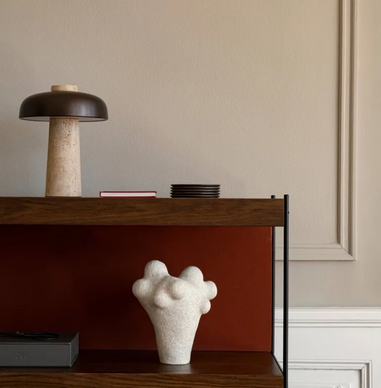 Audo Copenhagen Zet Storage System back panel, brick red