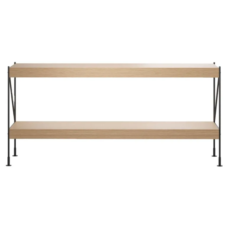 Audo Copenhagen Zet Storage System, H70, black steel - oak