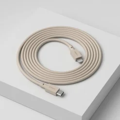 Avolt Cable 1 USB-C to Lightning charging cable , 2 m, Nomad sand