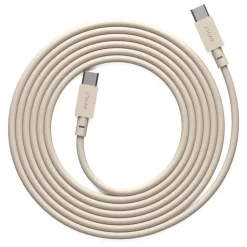 Avolt Cable 1 USB-C to USB-C charging cable, 2 m, Nomad sand