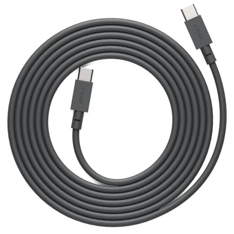 Avolt Cable 1 USB-C to USB-C charging cable, 2 m, Stockholm black