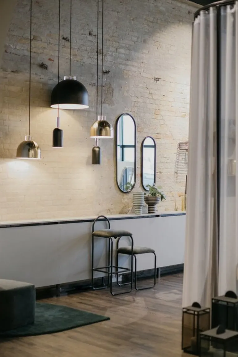 AYTM Angui mirror, 108 x 39 cm, anthracite