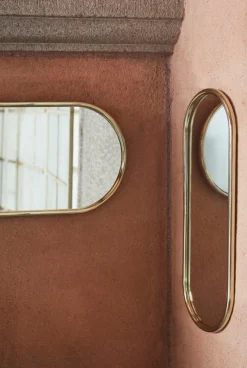 AYTM Angui mirror, 108 x 39 cm, gold