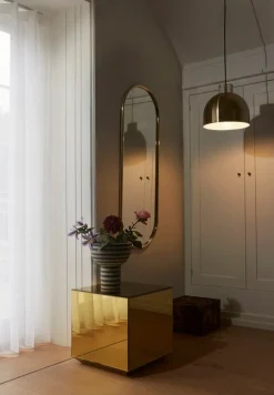 AYTM Angui mirror, 108 x 39 cm, gold