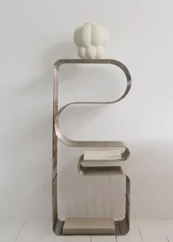 AYTM Curva bench, silver