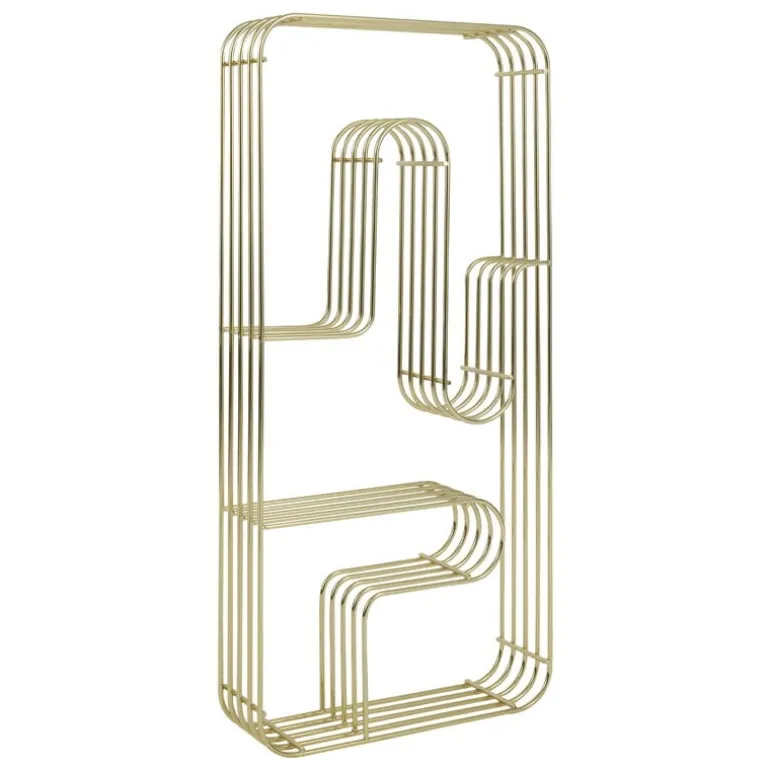 AYTM Curva Rectangular display shelf, gold