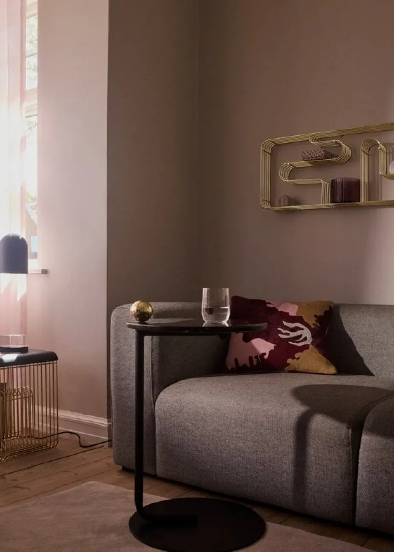 AYTM Curva Rectangular display shelf, gold