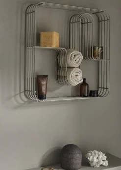 AYTM Curva Square display shelf, silver