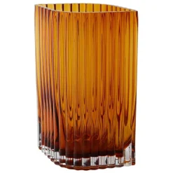 AYTM Folium vase, L, amber