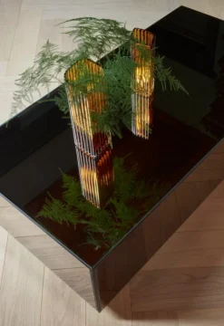 AYTM Folium vase, L, amber