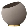 AYTM Globe flower pot, L, taupe