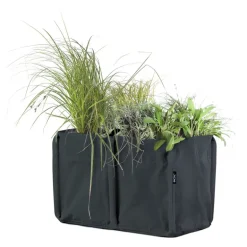 Bacsac Baclong 2 fabric planter, 70 L, black grey