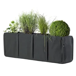Bacsac Baclong 4 fabric planter, 145 L, black grey
