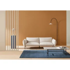 Basta Forte table, rectangular, Carrara white - black