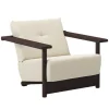 Bebó Objects Baba lounge chair, brown ash - off-white