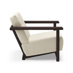 Bebó Objects Baba lounge chair, brown ash - off-white
