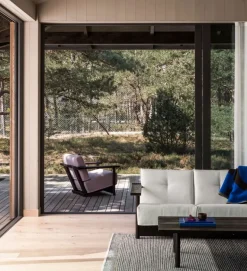 Bebó Objects Baba 3-seater sofa, brown ash - off white