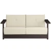 Bebó Objects Baba 2-seater sofa, brown ash - off-white