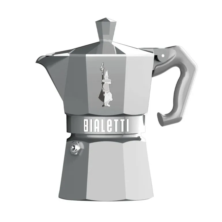 Bialetti Moka Exclusive espresso maker, 3 cups, silver