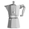 Bialetti Moka Exclusive espresso maker, 6 cups, silver