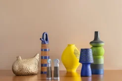 Bitossi Chicken figure, 25 cm, silver