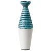 Bitossi Don.1 vase, 9 x 36 cm, white - turquoise
