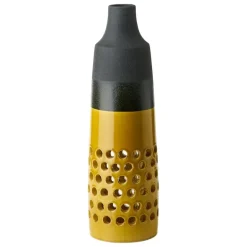 Bitossi Lava vase, 47 cm, lava black - mustard