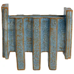 Bitossi Merlate vase, 30 x 18 x 30 cm, light blue - orange