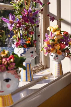 Bjørn Wiinblad Eva vase, 18,5 cm, blue