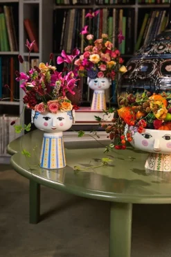 Bjørn Wiinblad Eva vase, 18,5 cm, blue