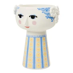 Bjørn Wiinblad Eva vase, 18,5 cm, blue