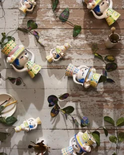 Bjørn Wiinblad Lady with Hat candleholder, 16 cm, rose - pink