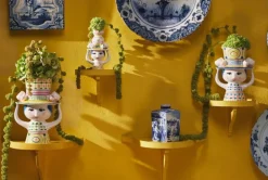 Bjørn Wiinblad Lady with Hat candleholder, 16 cm, rose - pink