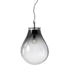 Bomma Tim pendant, medium, smoke - black