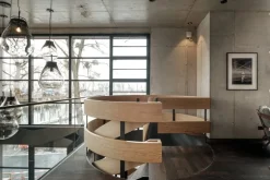 Bomma Tim pendant, medium, smoke - black