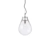 Bomma Tim pendant, small, clear - silver