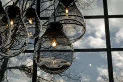 Bomma Tim pendant, small, smoke - black