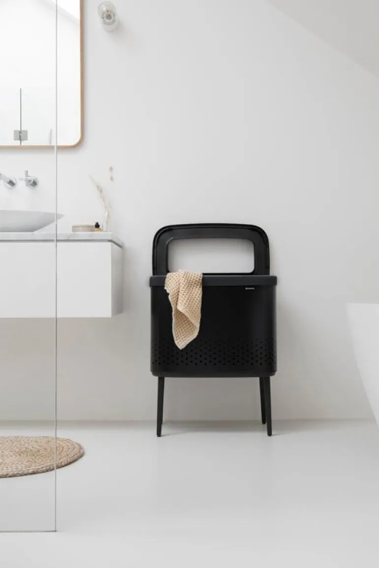Brabantia Bo Laundry Bin, 60 L, matt black