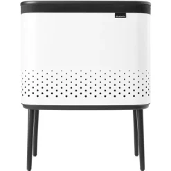 Brabantia Bo Laundry Bin, 60 L, white