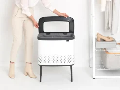 Brabantia Bo Laundry Bin, 60 L, white