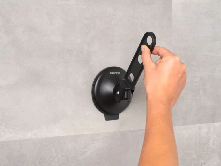 Brabantia Clothes hook with suction cup, black