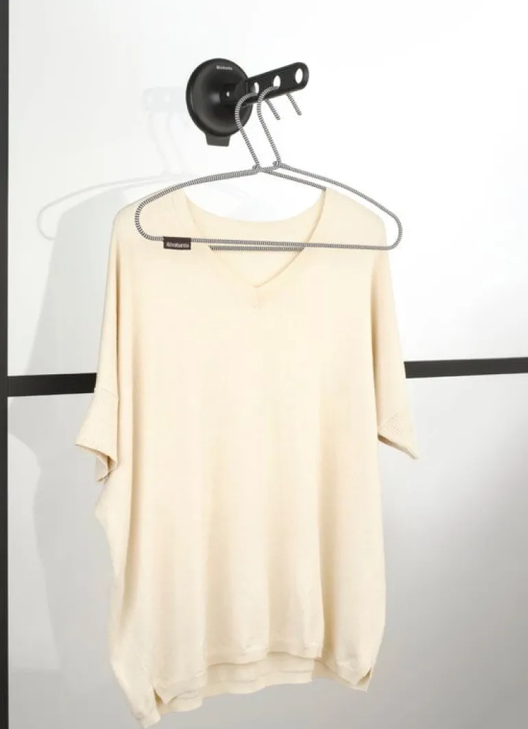 Brabantia Clothes hook with suction cup, black