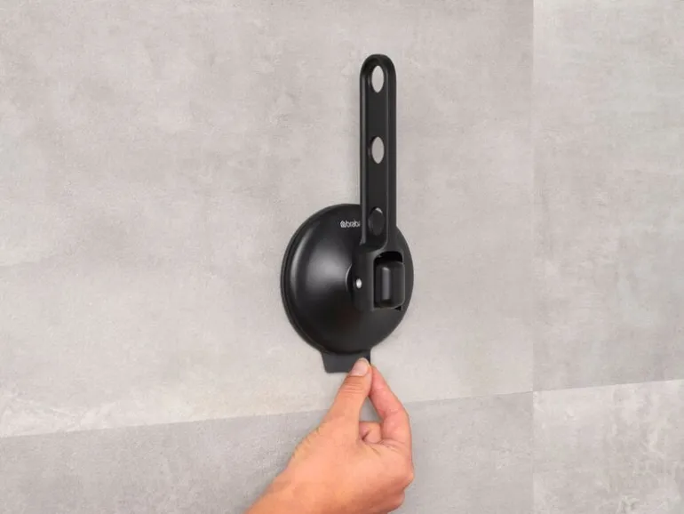 Brabantia Clothes hook with suction cup, black