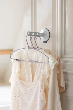 Brabantia Clothes hook with suction cup, light grey