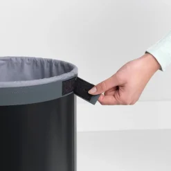 Brabantia Laundry bin 35L, matt black - cork lid