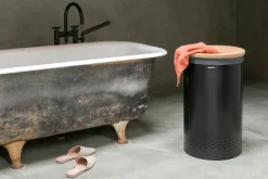 Brabantia Laundry bin 60L, matt black - cork lid