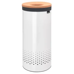 Brabantia Laundry bin 35L, white - cork lid